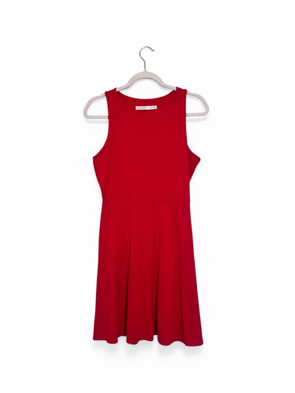 Susana Monaco Red Sleeveless Fit-and-Flare Dress
